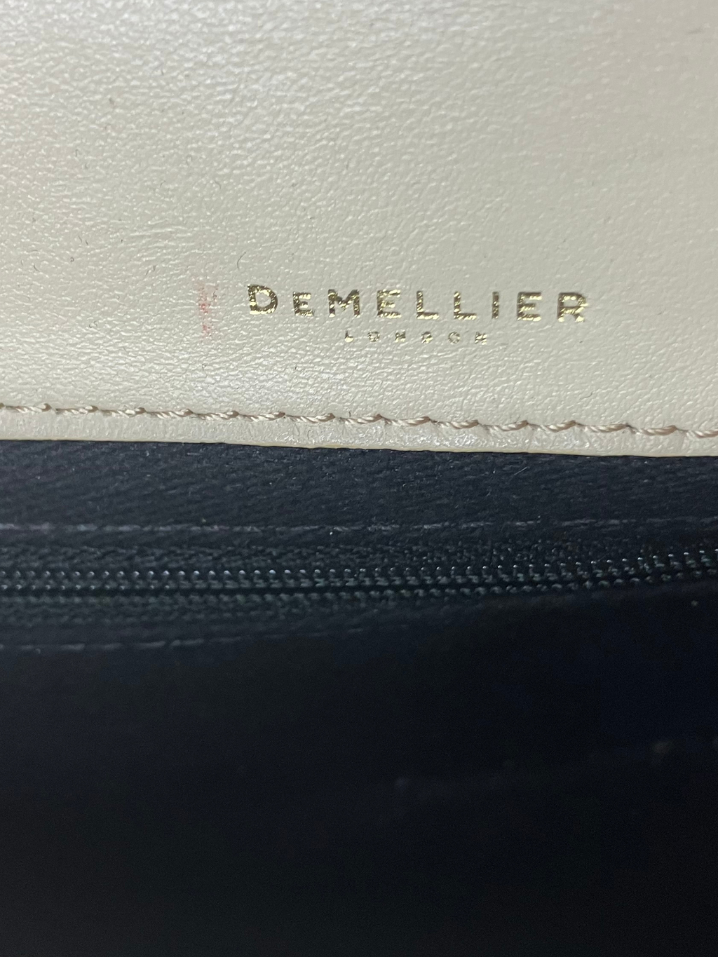 DeMellier Mini Venice Crossbody Bag – Yellow Cream Two-Tone Leather