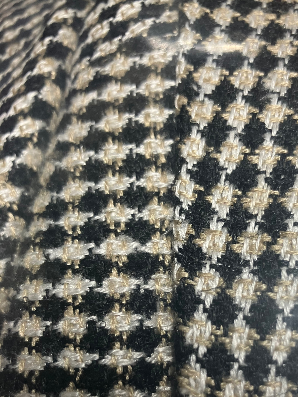 Orvis Black & Ivory Houndstooth Blazer – Women's Size 16 – Classic Tailored