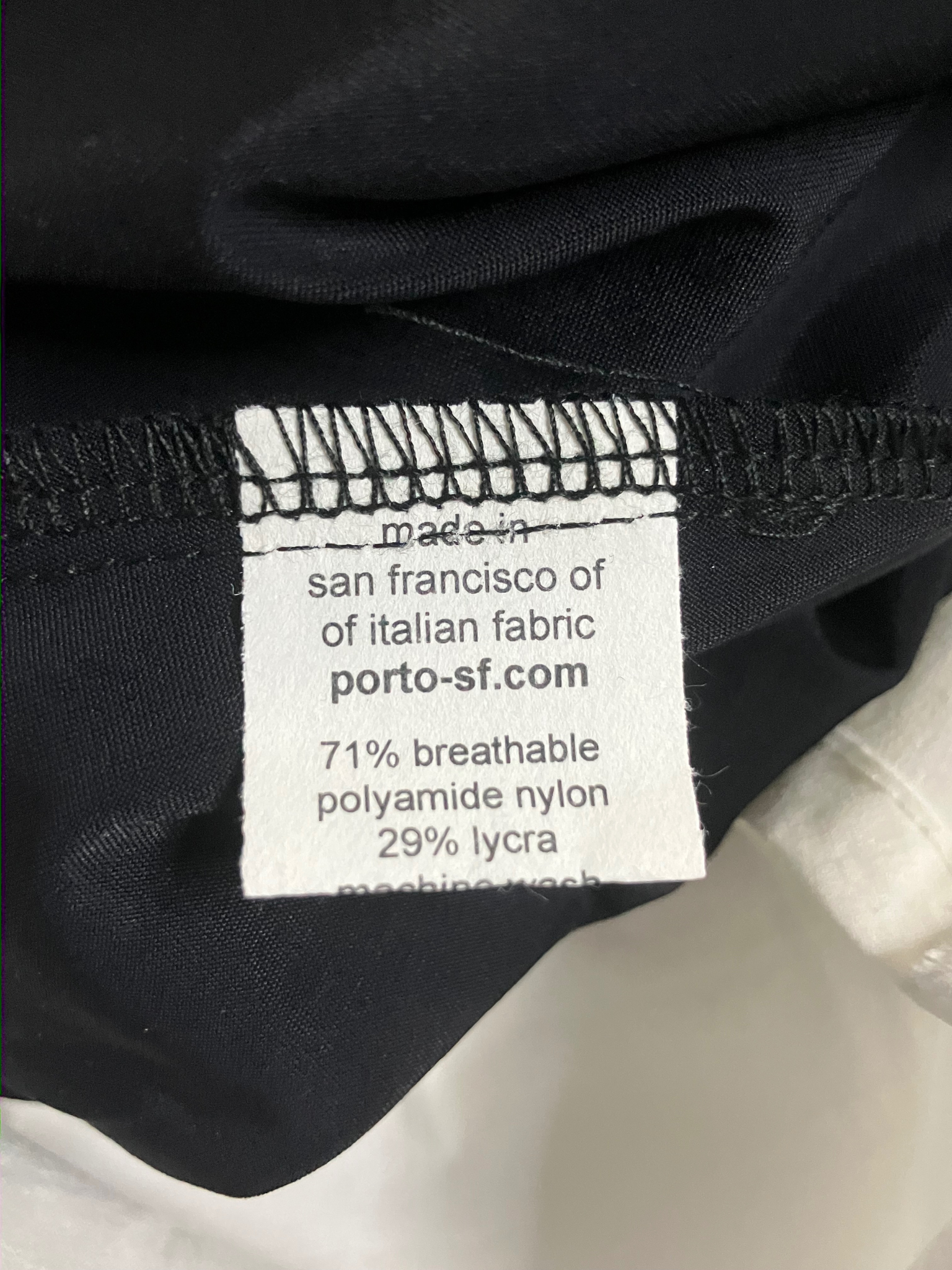 Porto Haven Top 4 XL Black White Layered Architectural Made in USA NWT