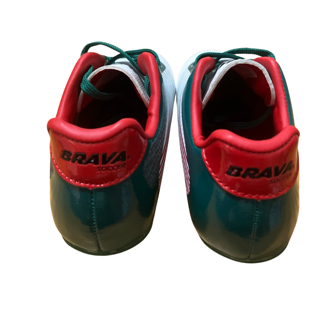 Brava Boys Soccer Cleats Size 12D Green Red White ⚽️