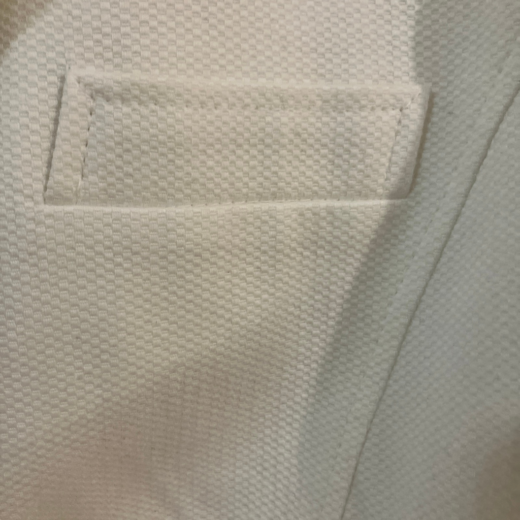 Roth LeCover Cream Blazer Size 12 - Striped Bow Detail California