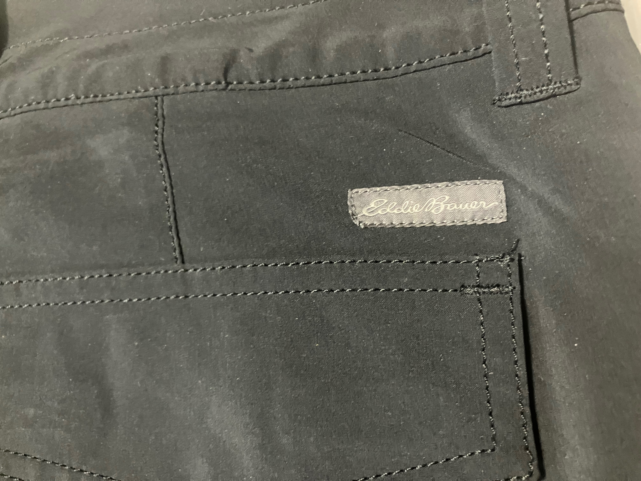 Eddie Bauer Black Softshell Fleece-Lined Pants Size 14