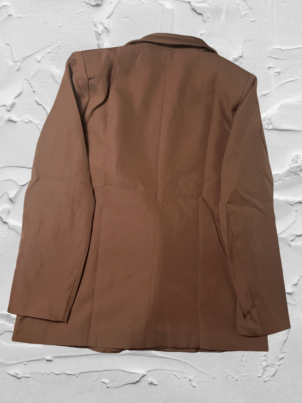 Prettygarden — Two-Piece Suit | Chocolate brown with contrast piping · Sz M
