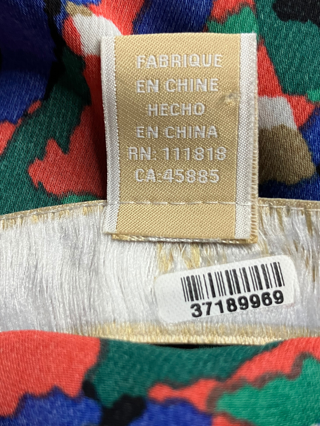 Michael Kors — Sleeveless Blouse | Multicolor abstract print, relaxed drape · Sz M