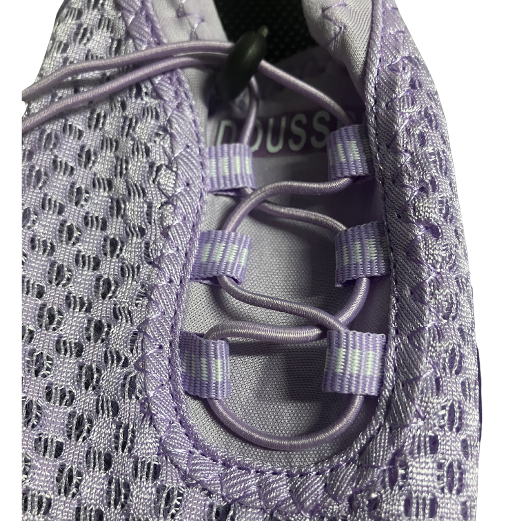 Doussprt Women’s Water Shoes Quick Dry Slip-On Aqua Sneakers Purple Mesh Size 36