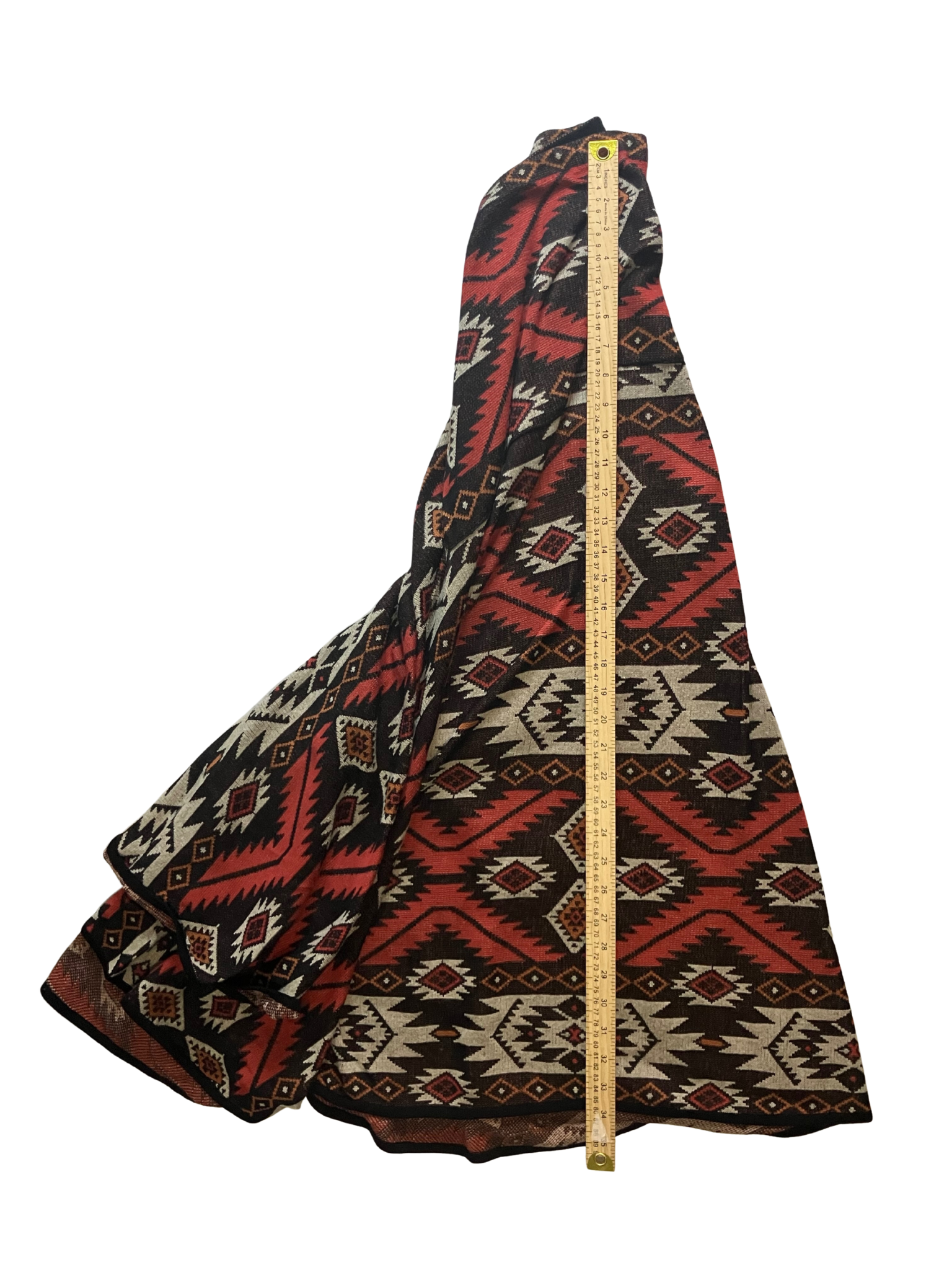 Peruvian Connection Pima Cotton Poncho Andean Geometric  Size XL