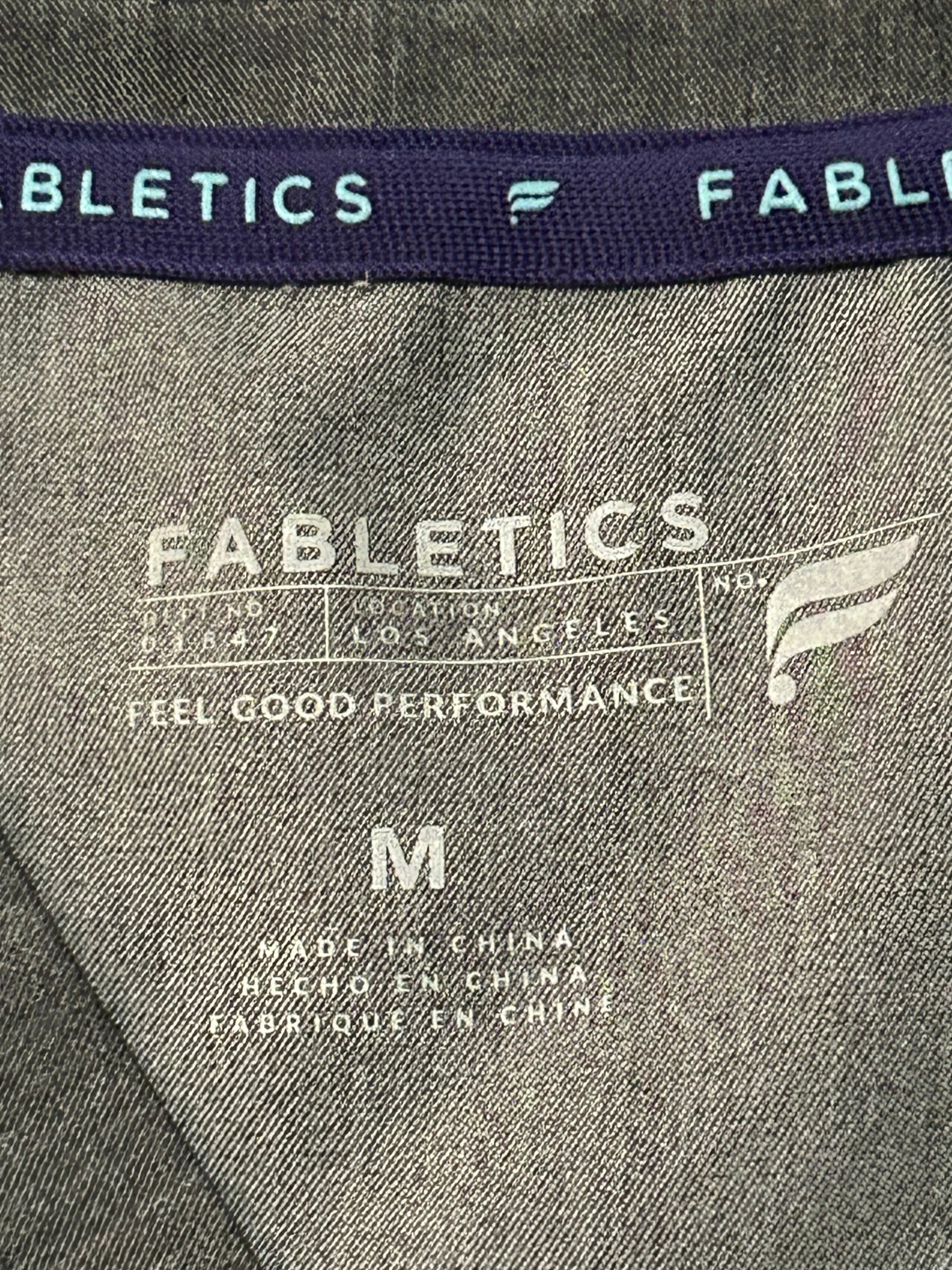 Fabletics — Blouse | Heather gray utility, scrub-style polish · Sz M
