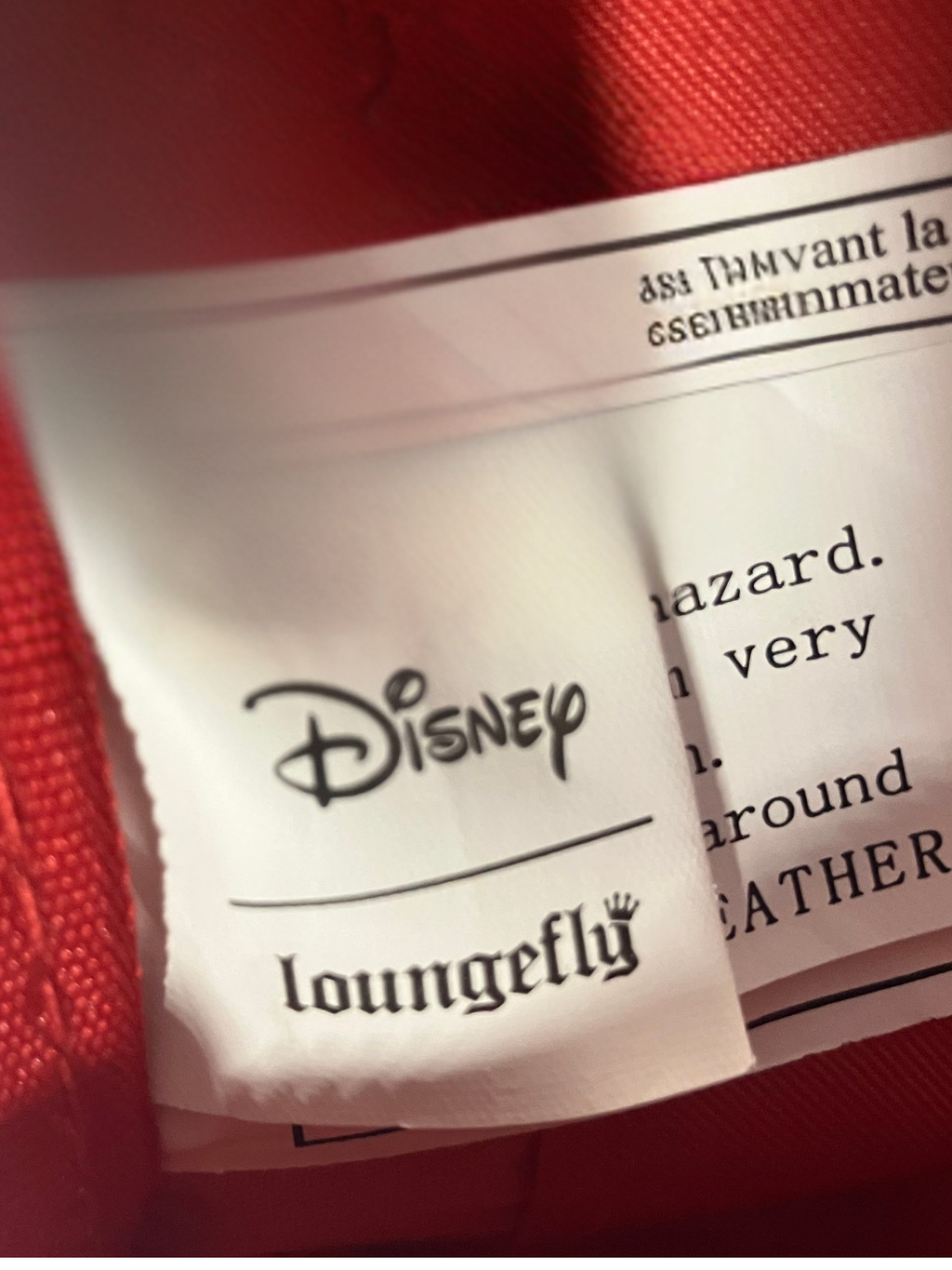 Disney x Loungefly Mickey Mouse Mini Backpack Red Black Vegan Leather Authentic
