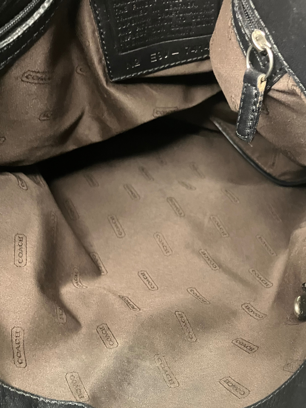 Vintage Coach 1999 Black Crossbody Bag - Y2K Nylon Leather Style 7414