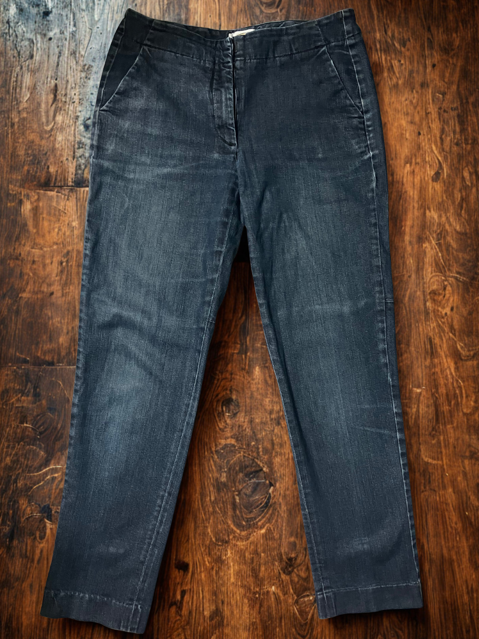 Talbots Straight Leg Jeans Dark Wash Mid-Rise Size 2