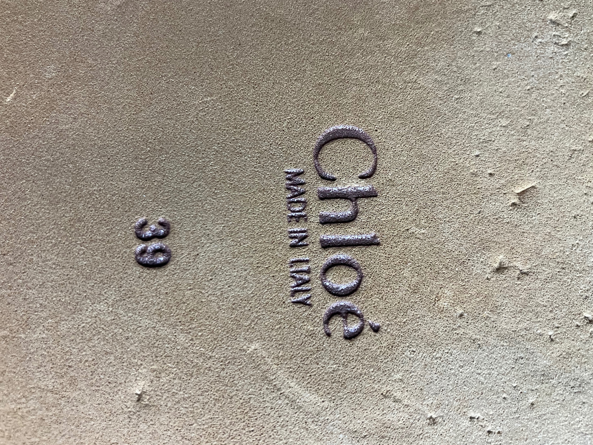 Chloé Woody Logo Ribbon Slides Sandals Beige/Tan Women’s 39 (US 9)