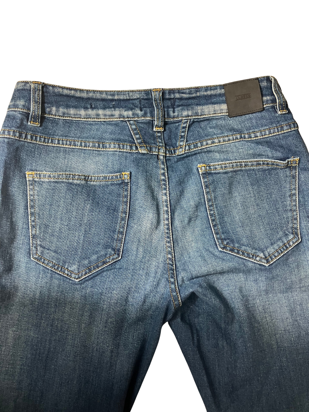 CLOSED Pedal X Italian Skinny Jeans Candiani Denim Blue Size 27