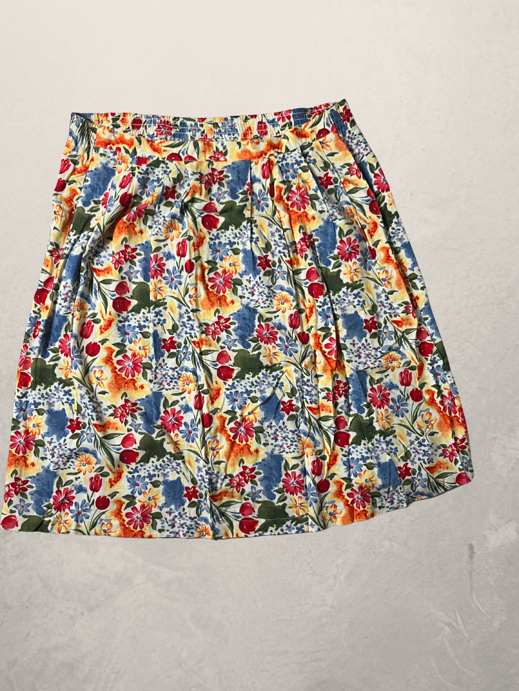 Sag Harbor — Two-Piece Dress Set | Watercolor floral rayon, coordinated silhouette · Sz L