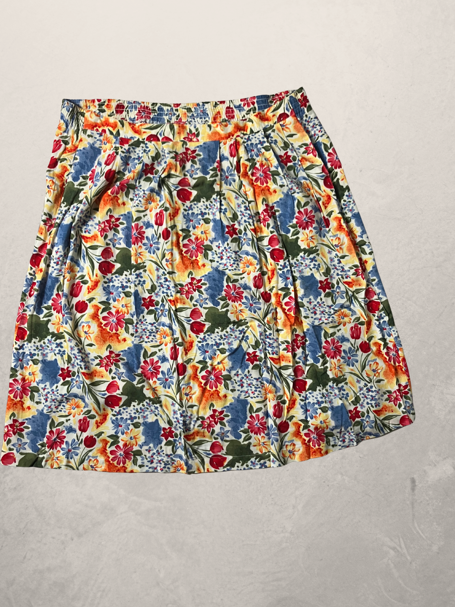 Sag Harbor — Two-Piece Dress Set | Watercolor floral rayon, coordinated silhouette · Sz L