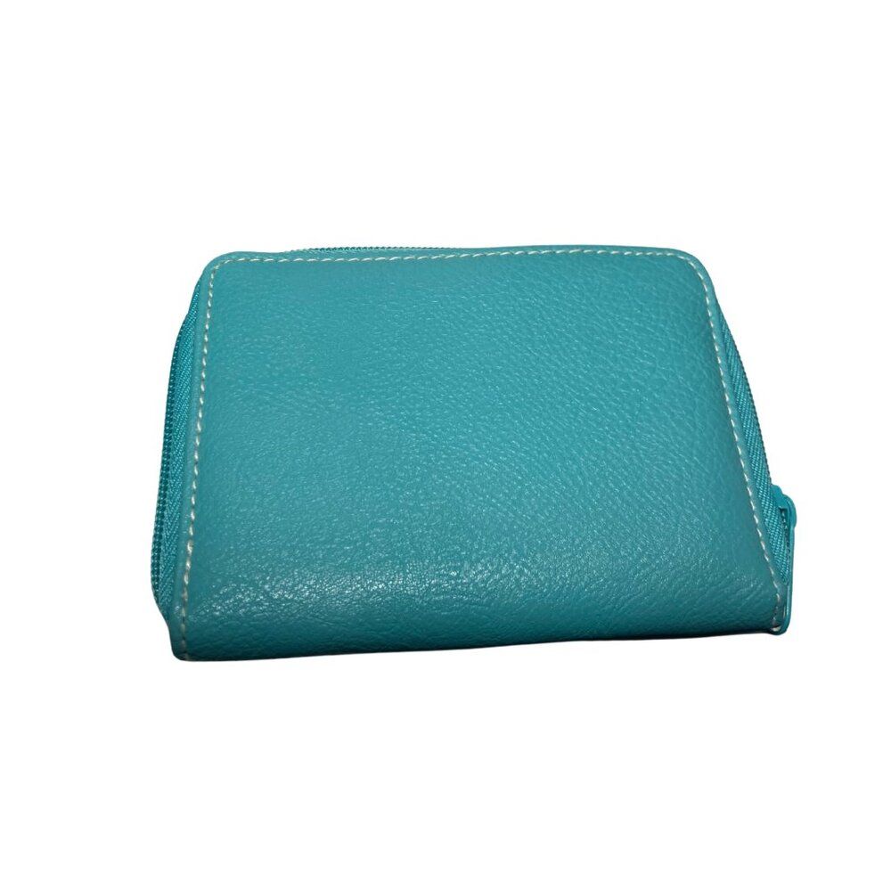 Rosetti Aqua Blue Handbag Purse with Matching Wallet Faux Leather Satchel