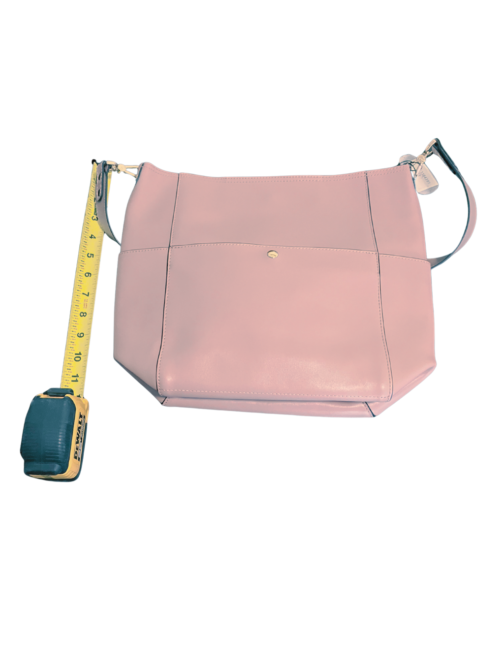 BOSTANTEN Pink Leather Shoulder Bag with Inner Pouch – Crossbody Handbag