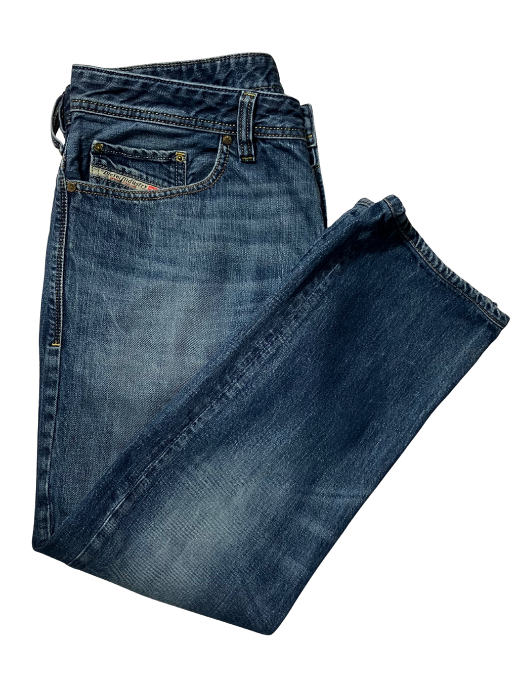 Diesel Safado Regular Slim Straight Jeans Blue Wash 100% Cotton