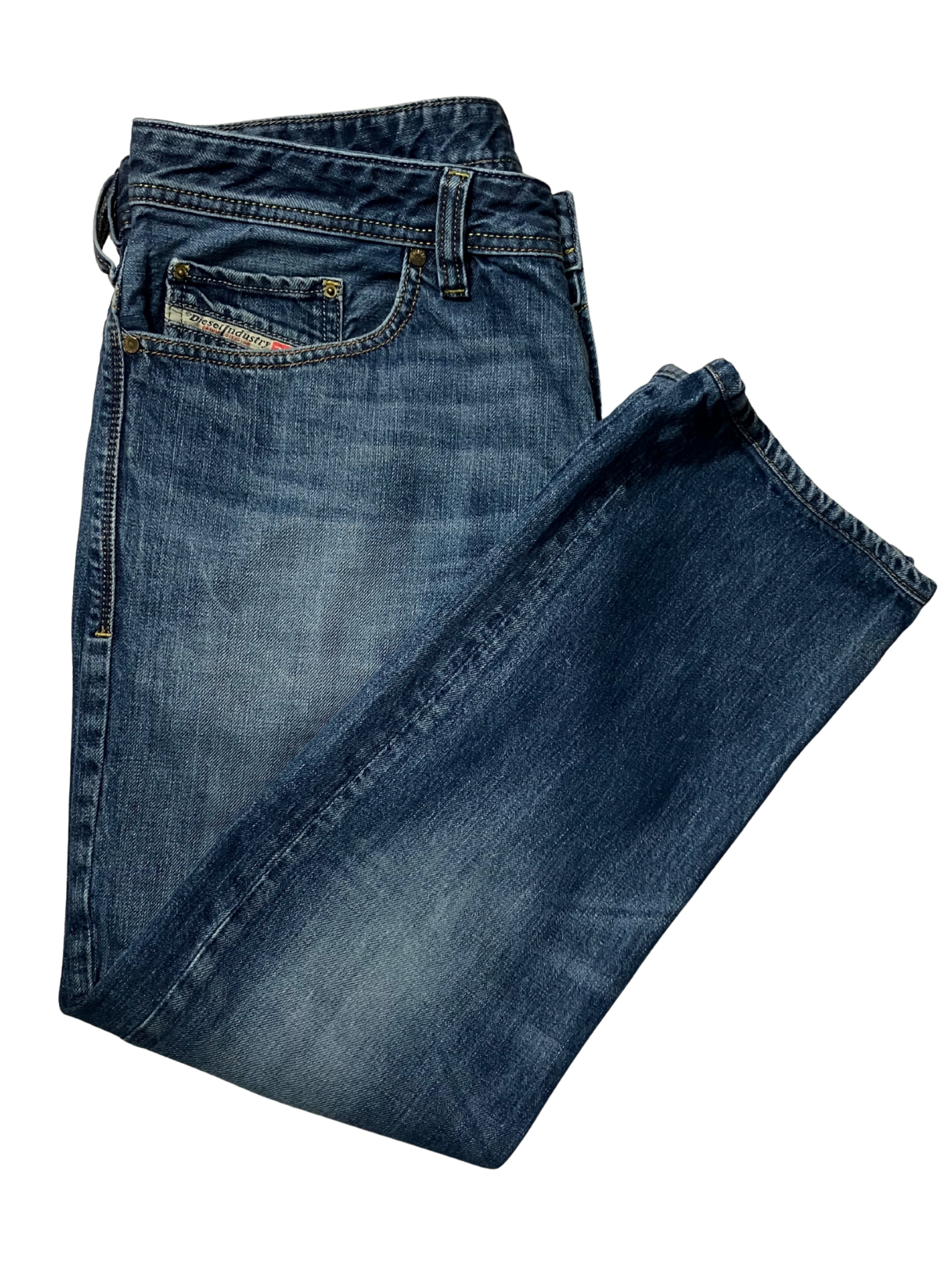 Diesel Safado Regular Slim Straight Jeans Blue Wash 100% Cotton