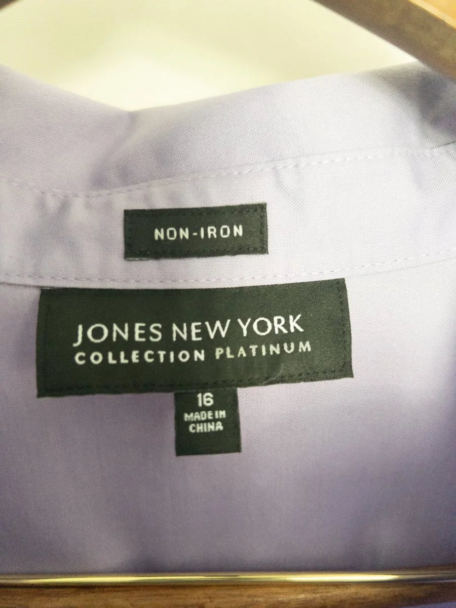 Jones New York Collection Platinum — Blouse | Lavender that doesn't ask for permission · Sz 16