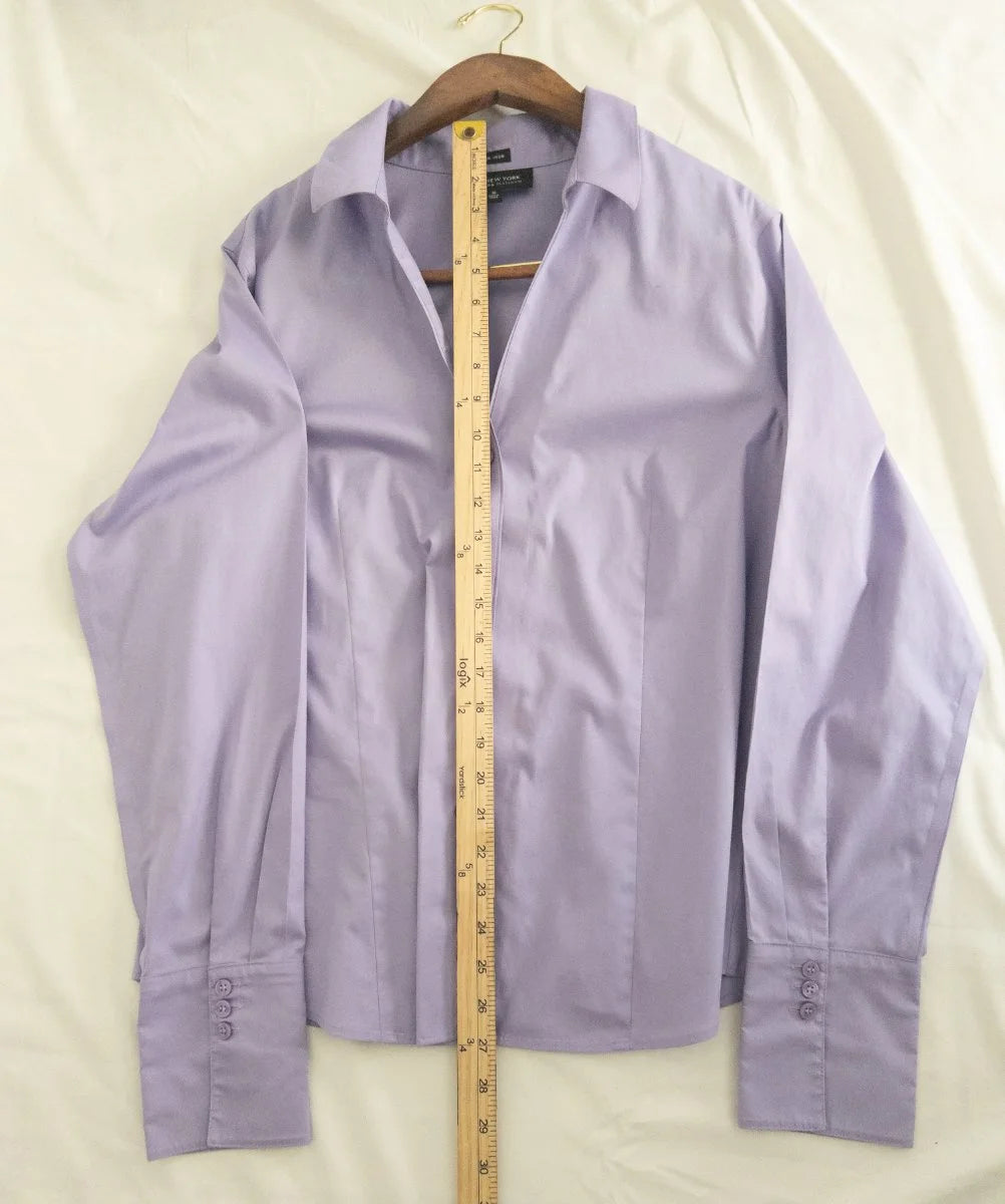 Jones New York Collection Platinum — Blouse | Lavender that doesn't ask for permission · Sz 16