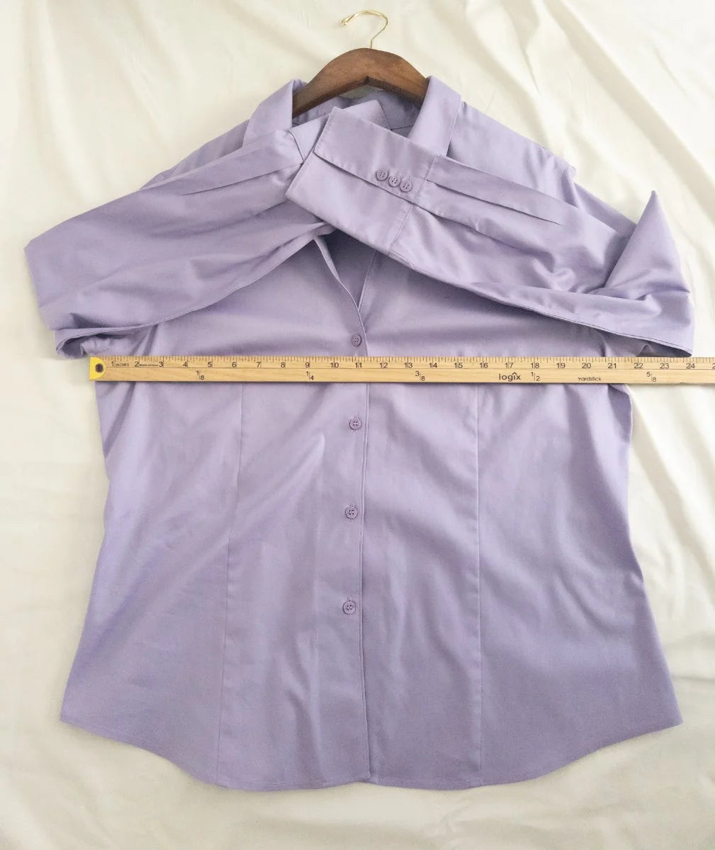 Jones New York Collection Platinum — Blouse | Lavender that doesn't ask for permission · Sz 16