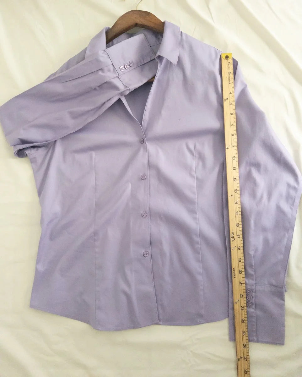 Jones New York Collection Platinum — Blouse | Lavender that doesn't ask for permission · Sz 16
