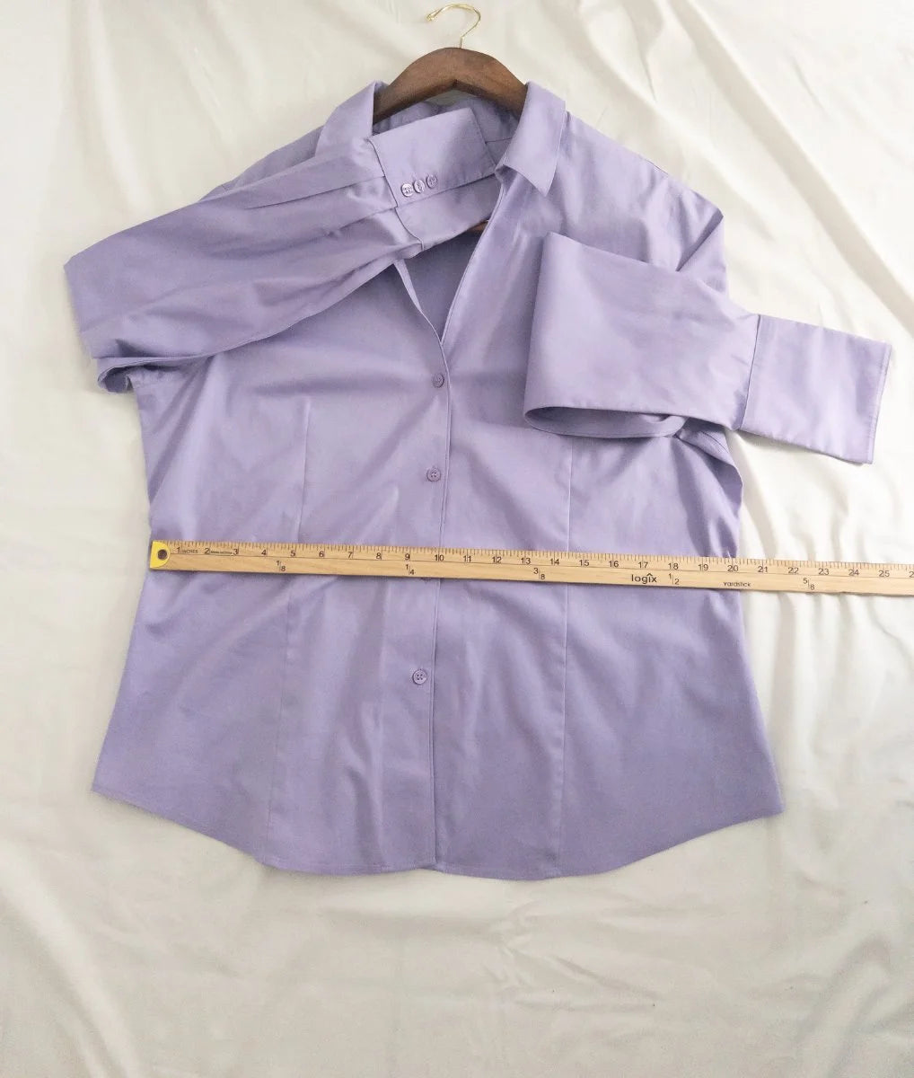 Jones New York Collection Platinum — Blouse | Lavender that doesn't ask for permission · Sz 16