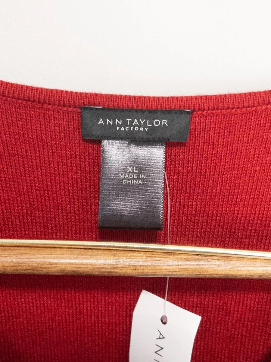 Ann Taylor Factory — Dress | Red was never meant to be subtle · Sz XL