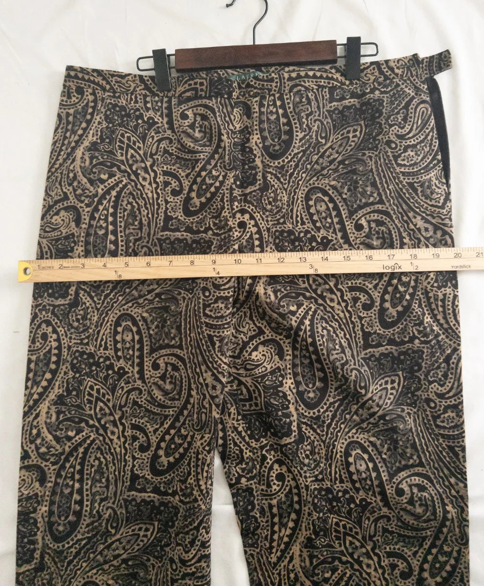 Lauren Ralph Lauren — Tailored pants | Paisley never asked permission — and neither should you · Sz 14