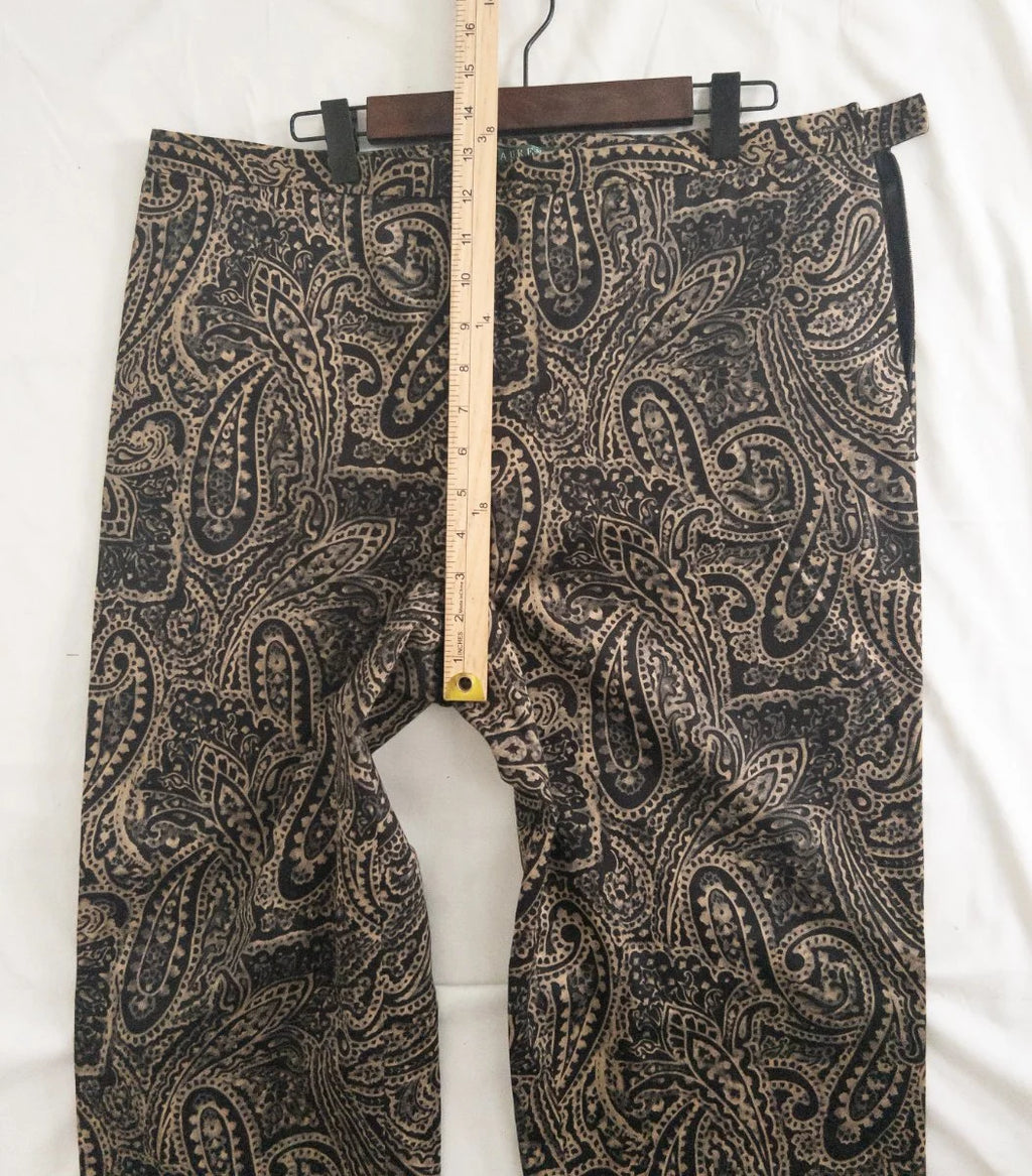 Lauren Ralph Lauren — Tailored pants | Paisley never asked permission — and neither should you · Sz 14