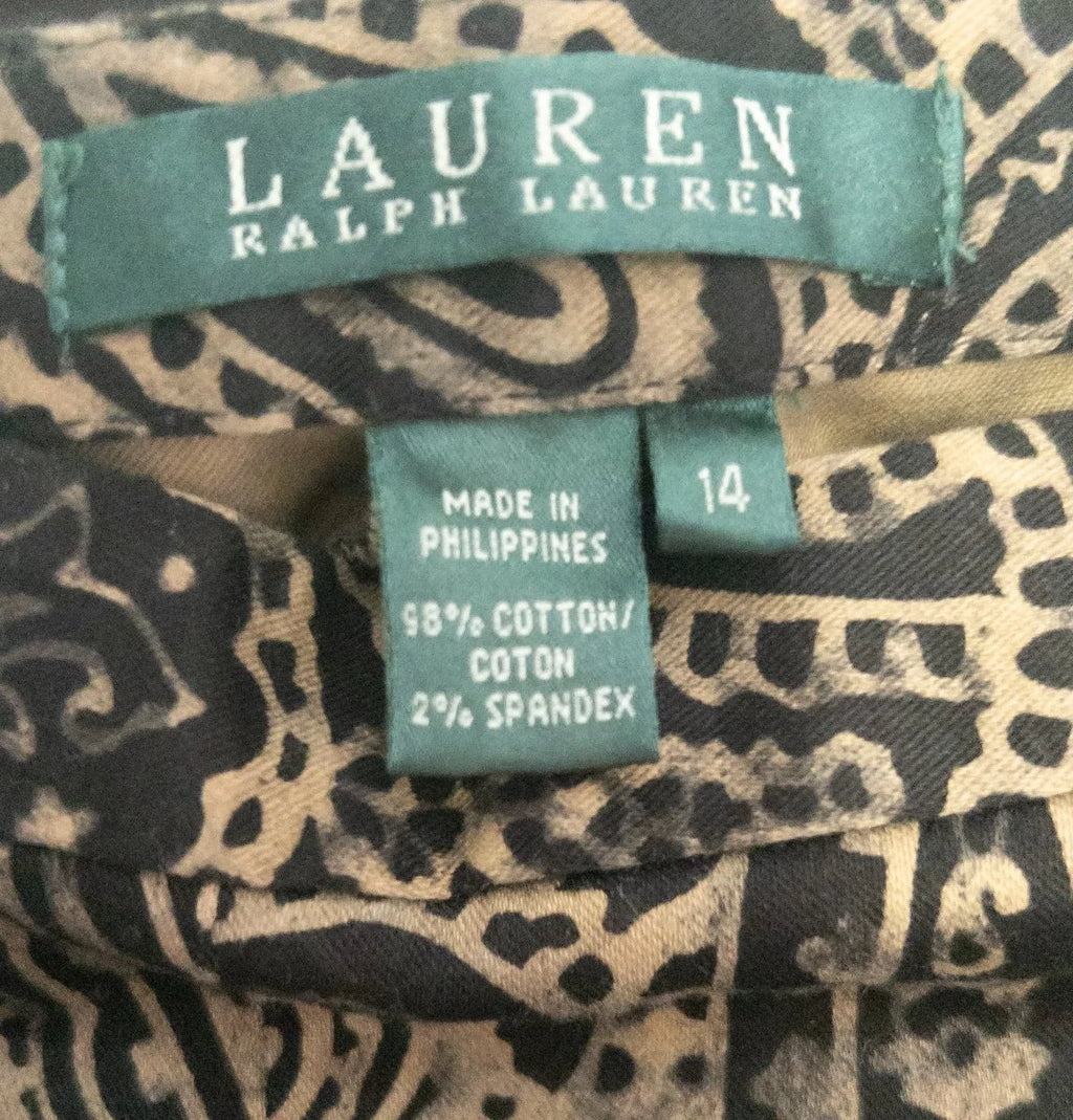 Lauren Ralph Lauren — Tailored pants | Paisley never asked permission — and neither should you · Sz 14
