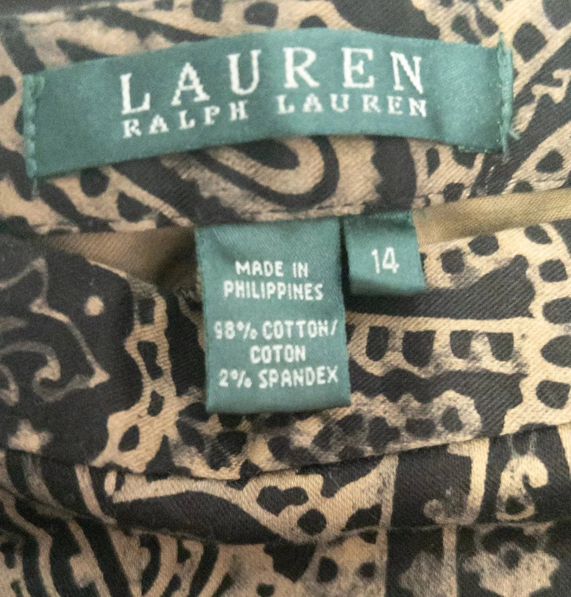 Lauren Ralph Lauren — Tailored pants | Paisley never asked permission — and neither should you · Sz 14