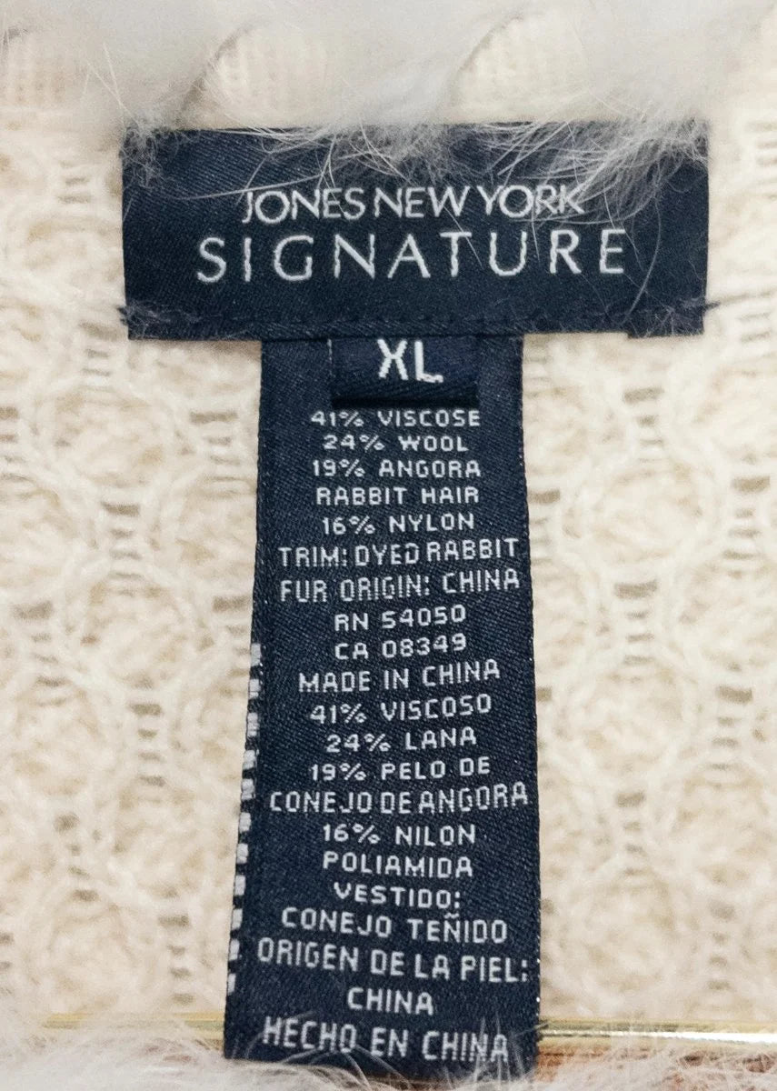 Jones New York Signature — Knit sweater | Luxury has a texture. This is it · Sz XL