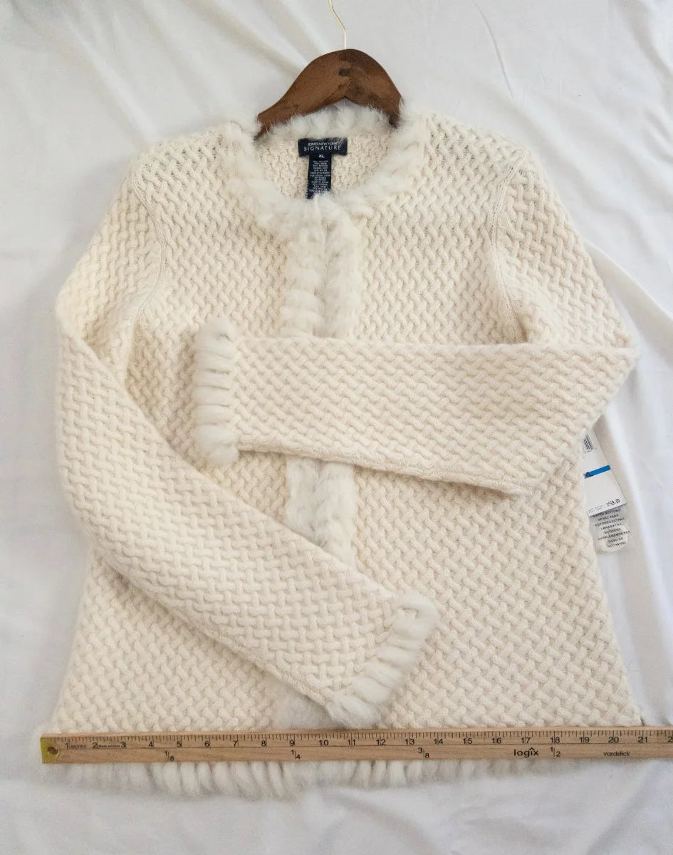 Jones New York Signature — Knit sweater | Luxury has a texture. This is it · Sz XL
