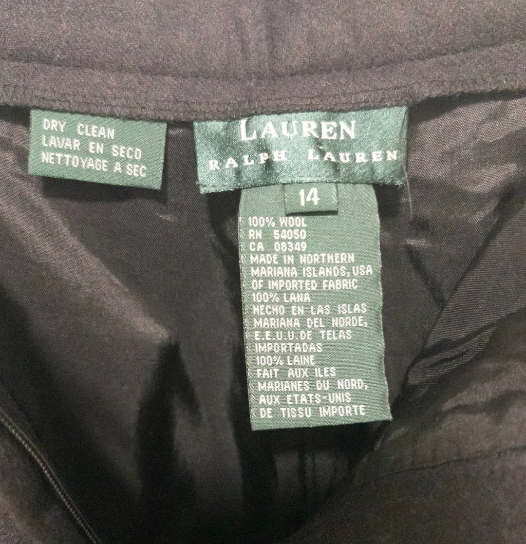 Lauren Ralph Lauren — Tailored pants | Pleats don't lie — and neither does real wool · Sz 14
