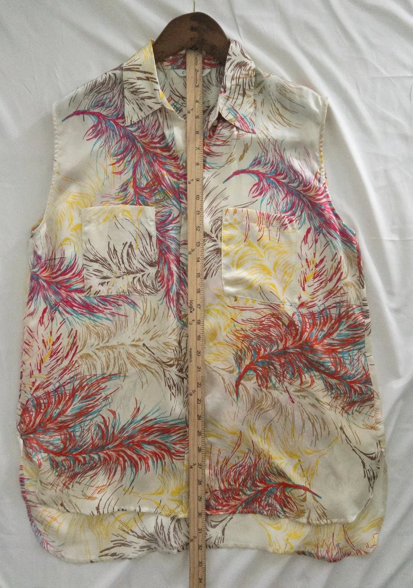 CAbi — Blouse | Feathers don't follow rules — and neither does this blouse · Sz L