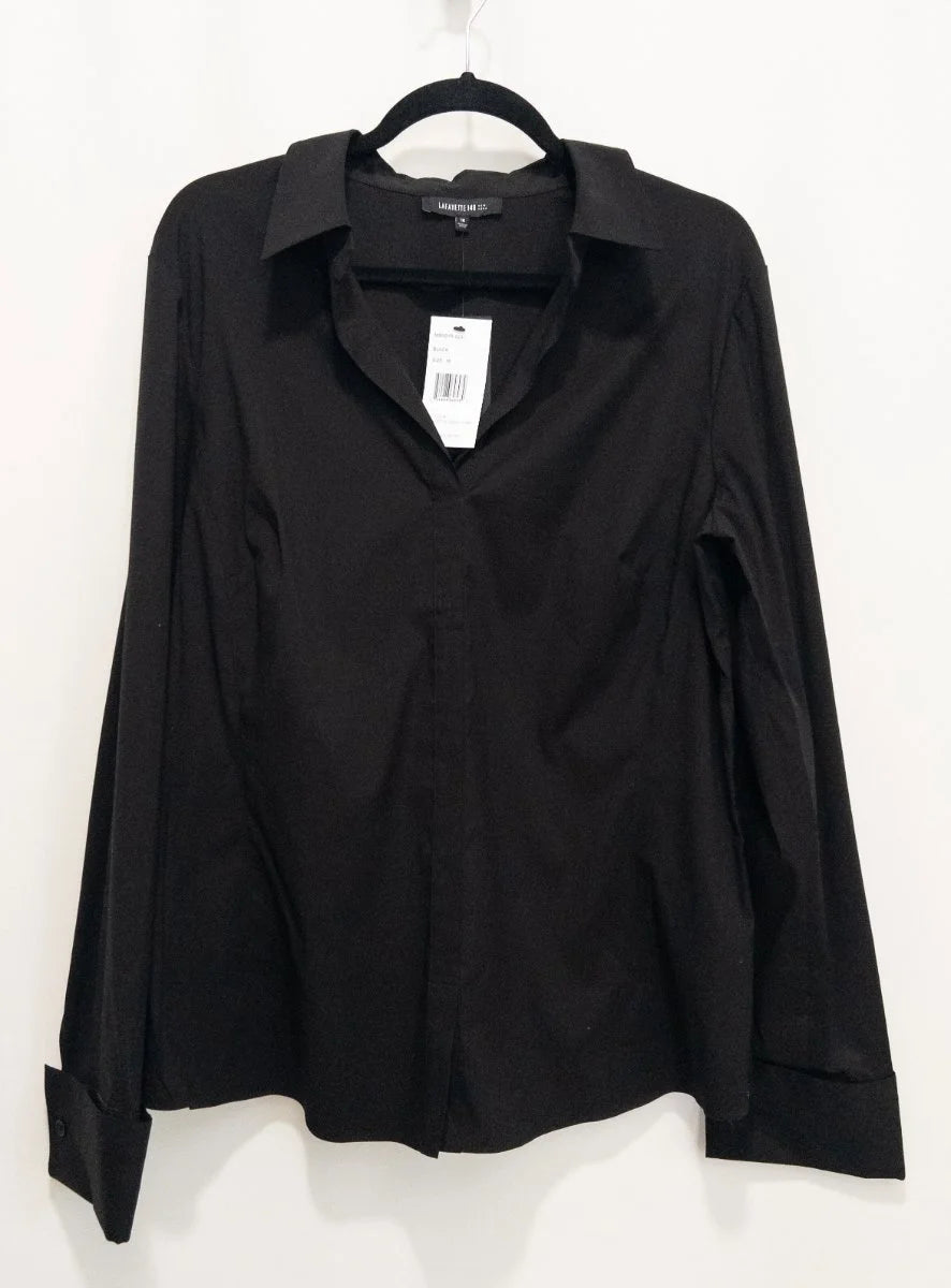 Lafayette 148 New York — Blouse | French cuffs were never meant for quiet rooms · Sz 16