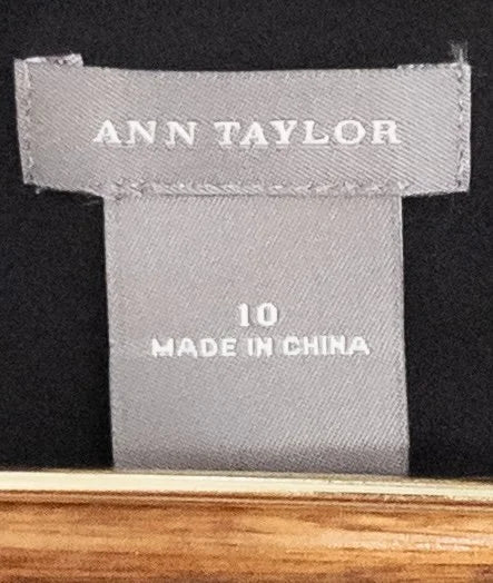 Ann Taylor — Blouse | Not every black blouse earns the room — this one does · Sz 10