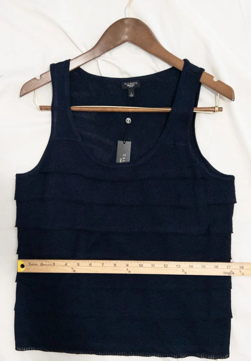 Talbots — Tank top | Quiet pieces earn attention. This one does it in tiers · Sz LP