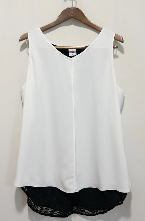 Cabi — Blouse | The back is the whole conversation · Sz XL
