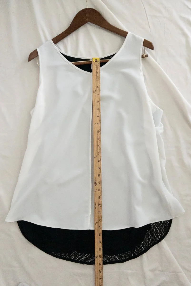 Cabi — Blouse | The back is the whole conversation · Sz XL
