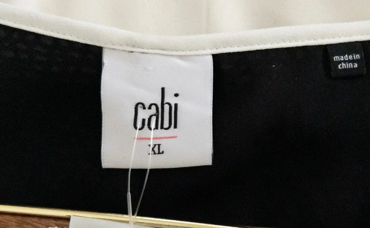 Cabi — Blouse | The back is the whole conversation · Sz XL
