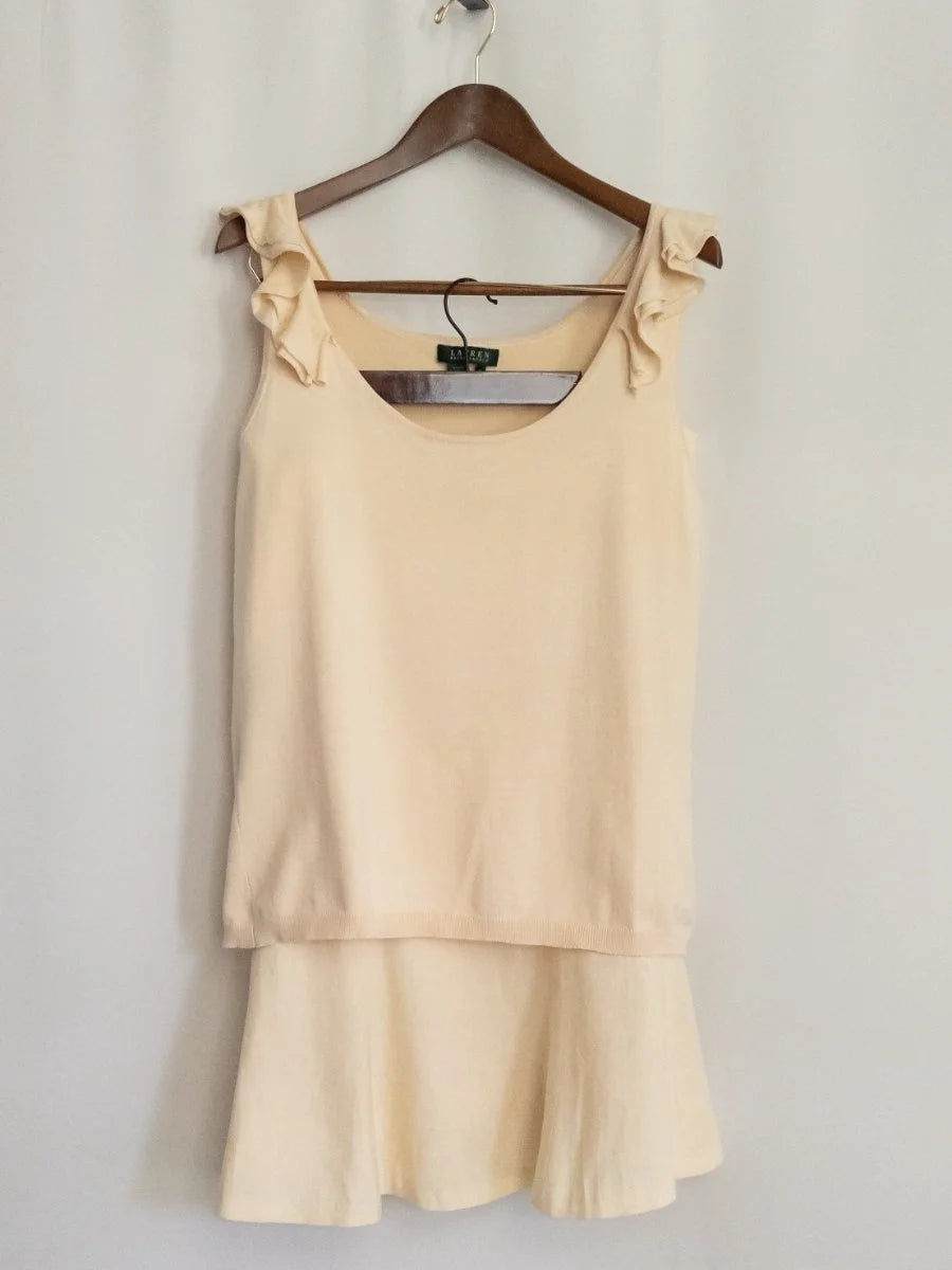 Lauren Ralph Lauren — Dress | Ivory was never quiet — this dress makes a case for both · Sz XL-16
