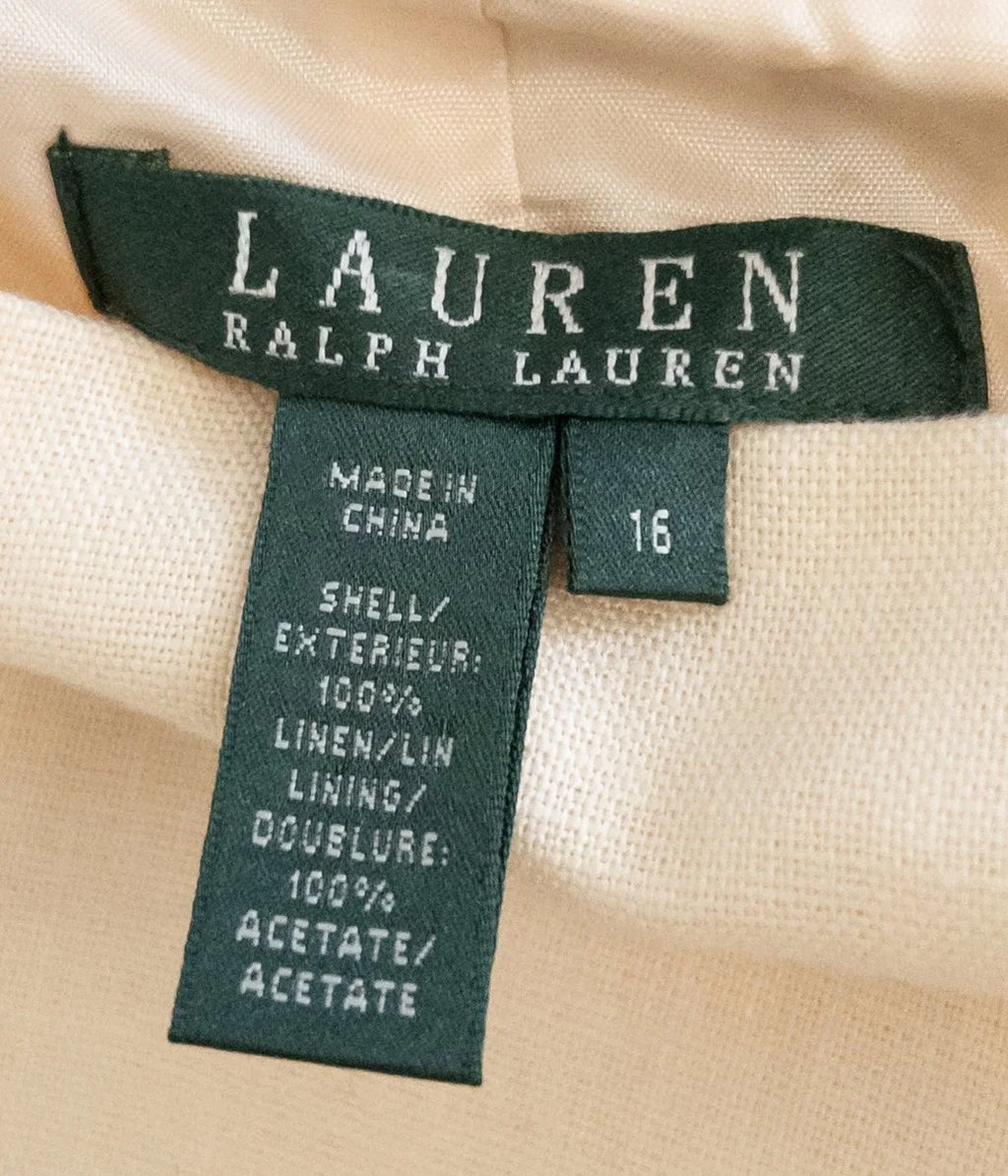 Lauren Ralph Lauren — Dress | Ivory was never quiet — this dress makes a case for both · Sz XL-16