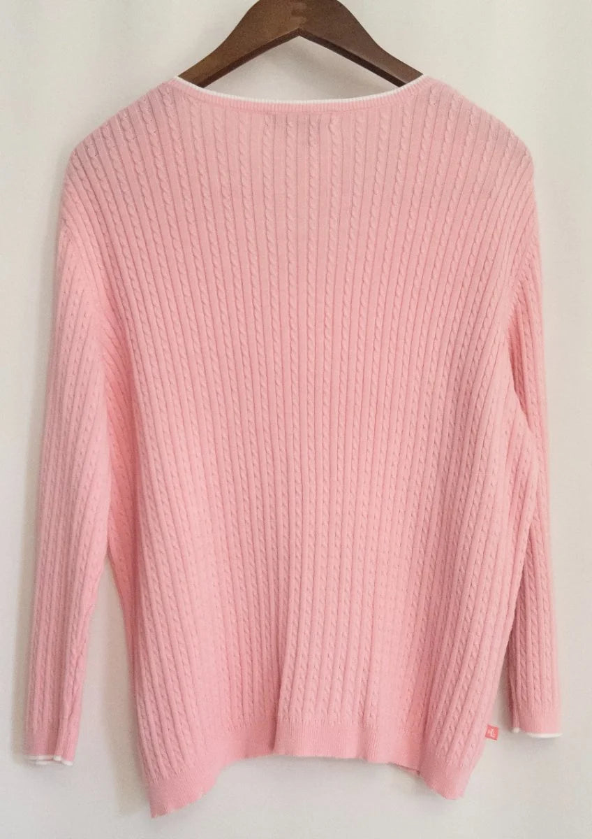 Lauren Ralph Lauren — Knit sweater | Quiet luxury has a color, and this is it · Sz XL