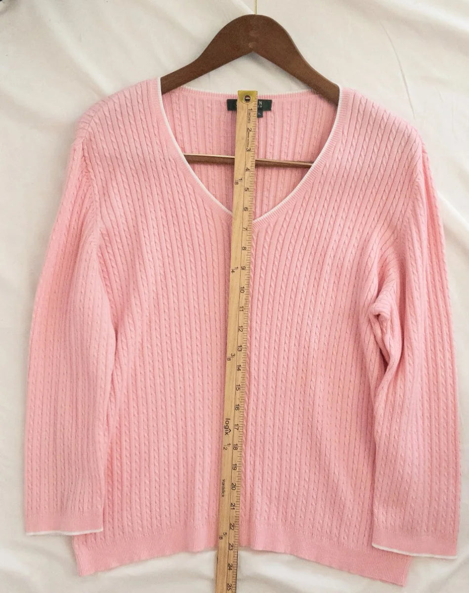 Lauren Ralph Lauren — Knit sweater | Quiet luxury has a color, and this is it · Sz XL