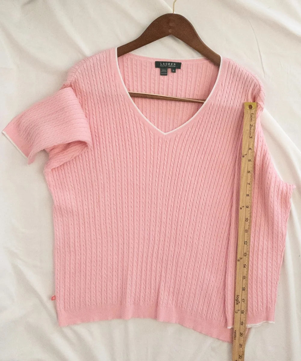 Lauren Ralph Lauren — Knit sweater | Quiet luxury has a color, and this is it · Sz XL