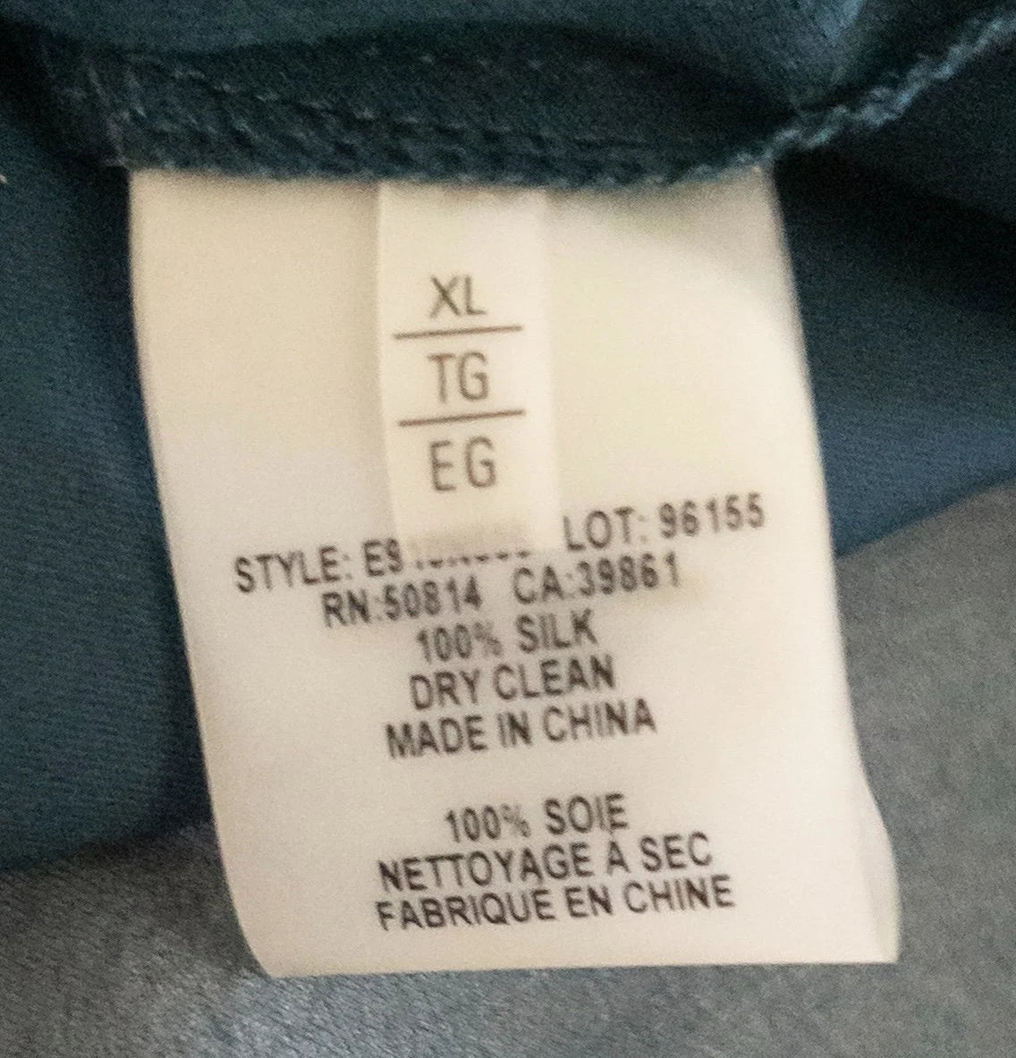 Elie Tahari — Blouse | Silk doesn't whisper. This one commands the room · Sz XL