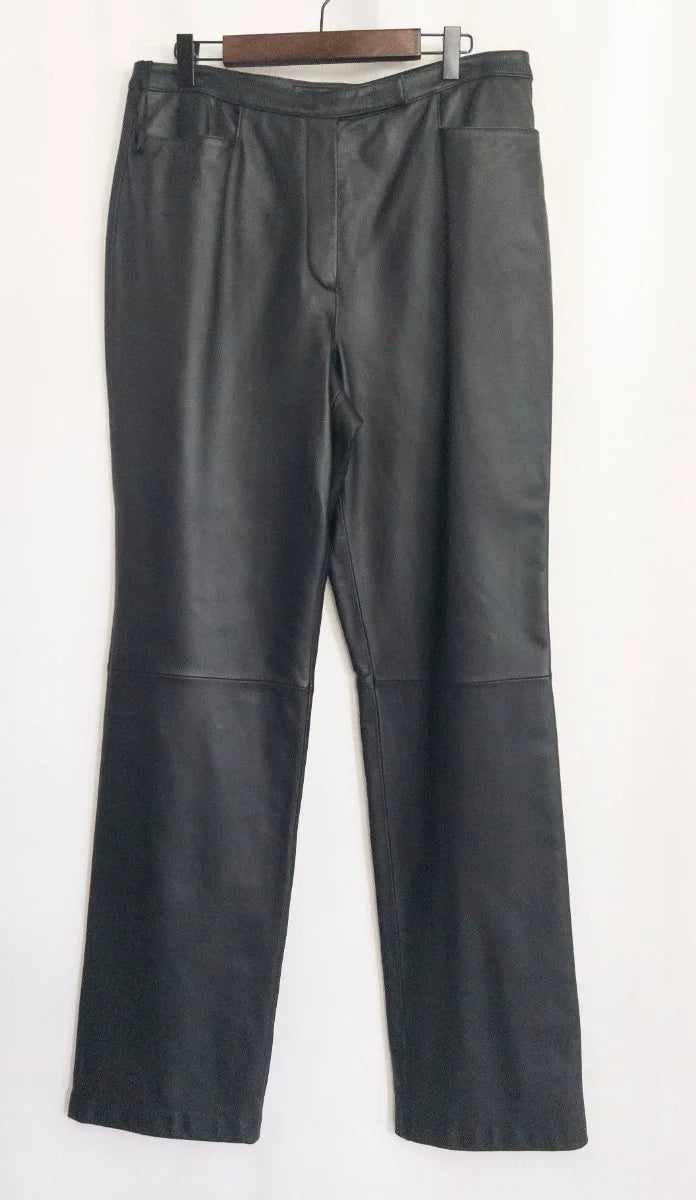 Investments — Tailored pants | Black that means business — and the seam that proves it · Sz 14