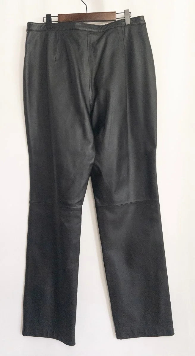 Investments — Tailored pants | Black that means business — and the seam that proves it · Sz 14